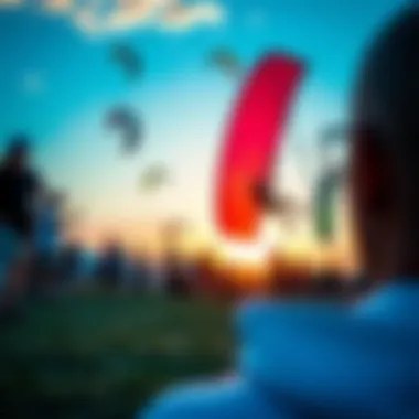 Community Kiteboarding Event Community event showcasing kiteboarding culture