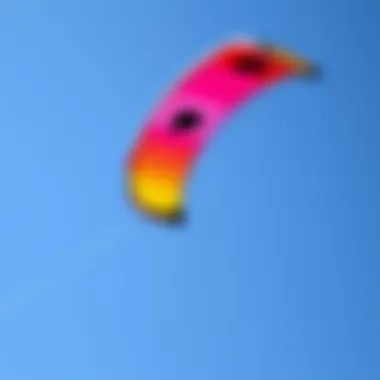 Vibrant Kite Experience A vibrant kite soaring against a clear blue sky