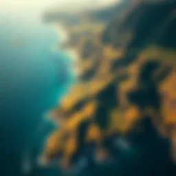 Aerial view of Oahu showcasing lush landscapes and coastline