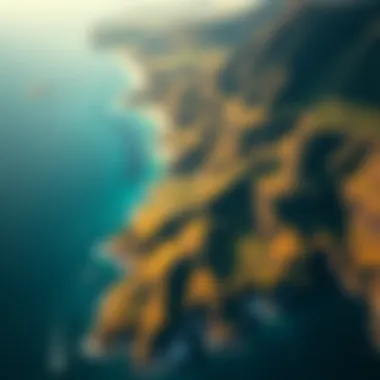 Aerial view of Oahu showcasing lush landscapes and coastline