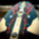 Close-up of Ozone kite board design showcasing its unique features