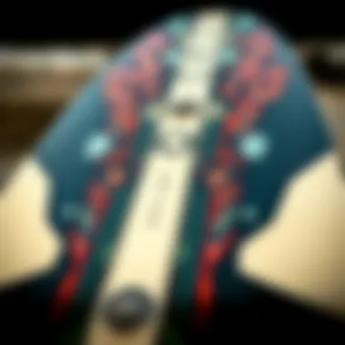 Intricate Design of Ozone Kite Boards Close-up of Ozone kite board design showcasing its unique features