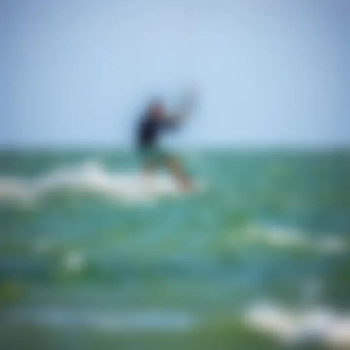 Performance of Ozone Kite Boards on Water Ozone kite board in action on the water highlighting performance