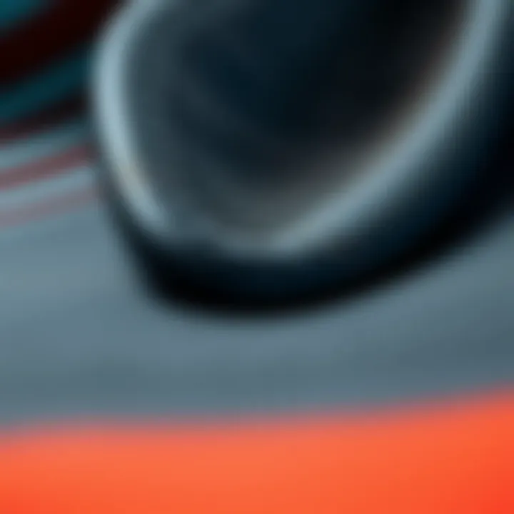 Close-up of Yulex rubber material used in kiteboarding equipment