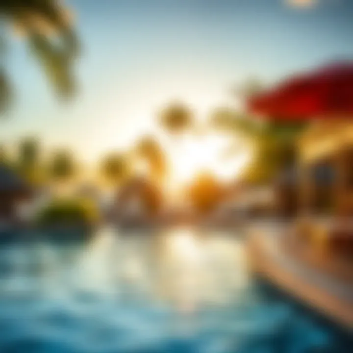 Refreshing poolside atmosphere at Coconut Bay Resort