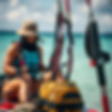 Kiteboarding equipment and safety gear