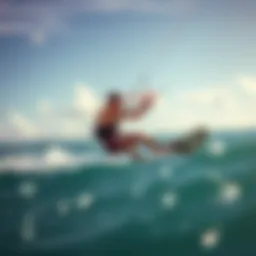 A stunning kiteboarding scene at Saipan's pristine beach