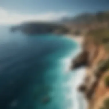 Breathtaking Coastlines of Sant'Antioco A panoramic view of Sant'Antioco showcasing its stunning coastlines and crystal-clear waters.