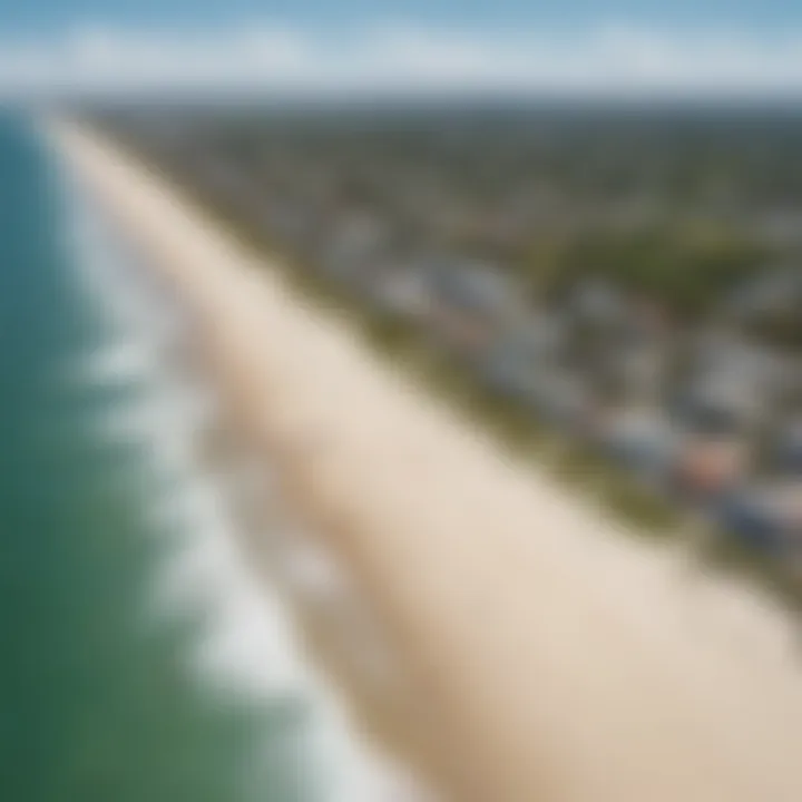 Aerial view of Shell Point Beach showcasing its coastline