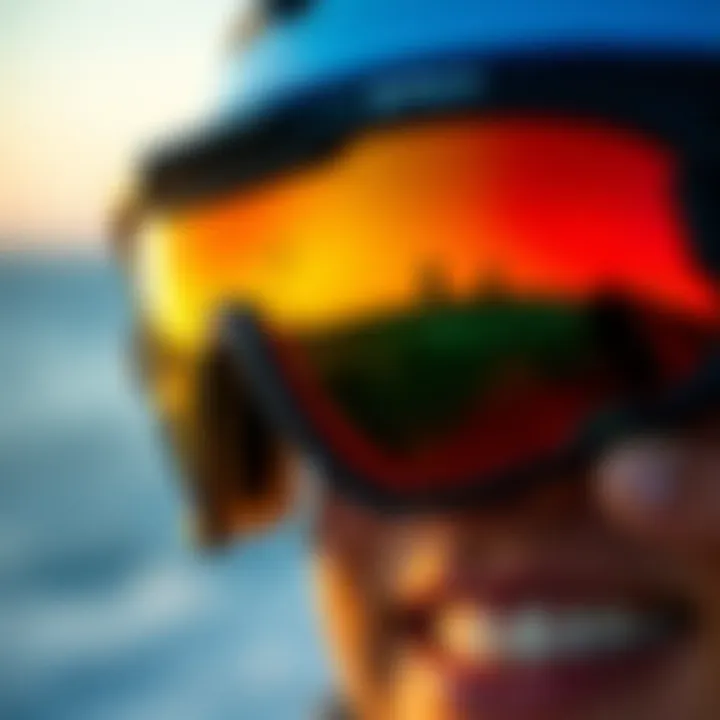 Close-up of Spex Amphibian Eyewear showcasing lens technology