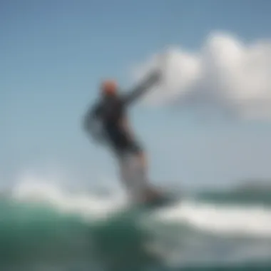 Kiteboarding enthusiasts enjoying a sunny day on the water