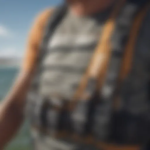 Close-up view of Dakine Vega harness showcasing its ergonomic design and materials