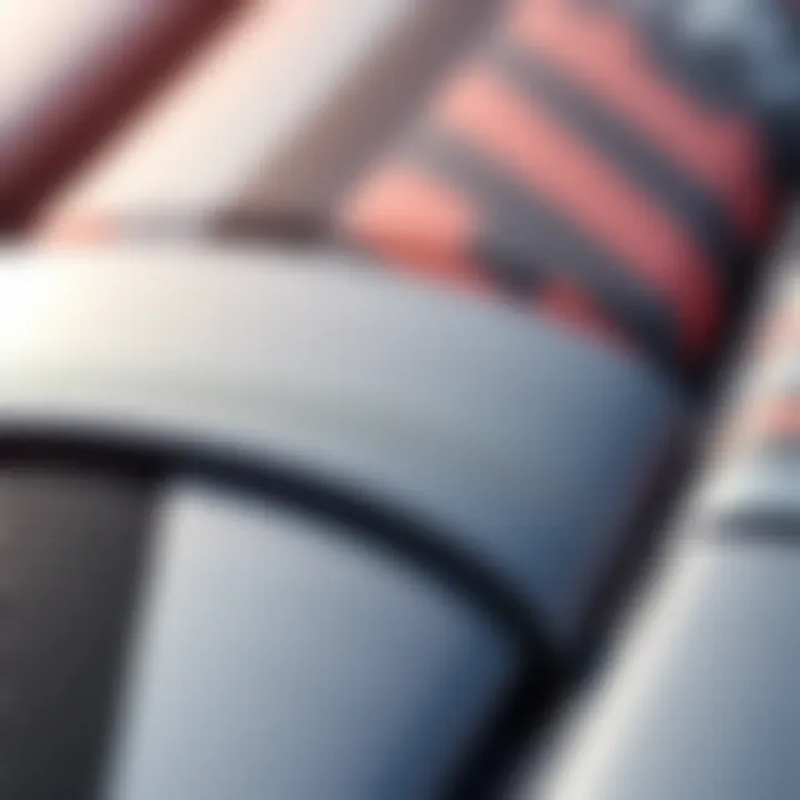 Innovative Materials Driving Performance Close-up of advanced materials used in wind foils