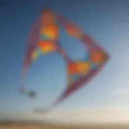 A detailed view of a four-string kite showcasing its unique structure and design.