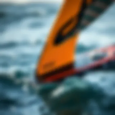 Close-up view of a well-maintained used efoil showcasing its design