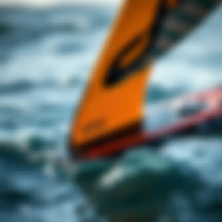 Close-up view of a well-maintained used efoil showcasing its design