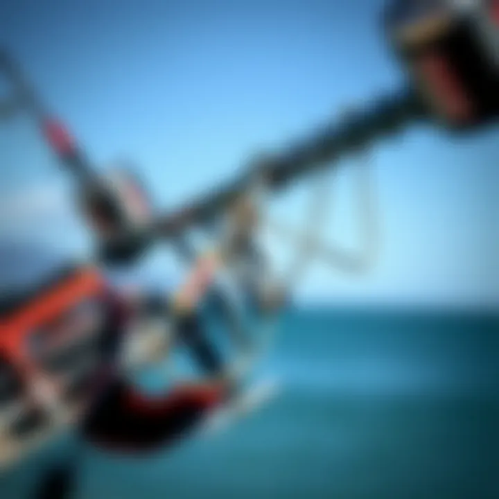 Close-up view of an engine spreader bar showcasing its intricate design