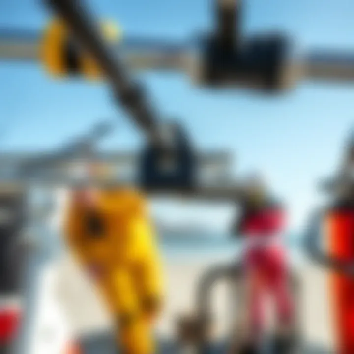 Various types of engine spreader bars displayed for comparison