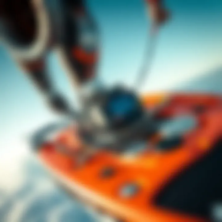 Close-up of the LKN efoil's innovative technology and components