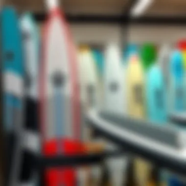 Variety of Starboard SUPs on display