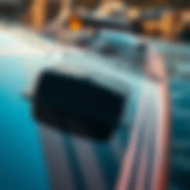 Close-up of Starboard SUP features