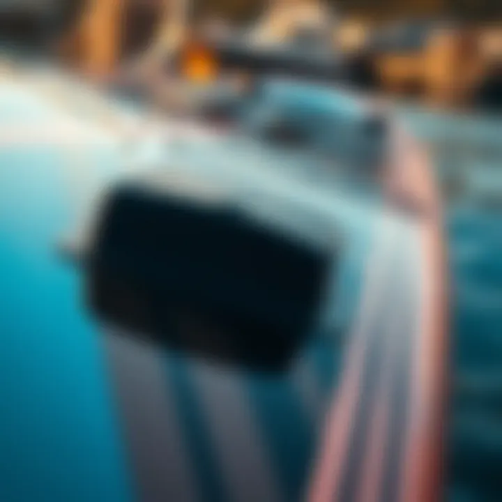 Close-up of Starboard SUP features