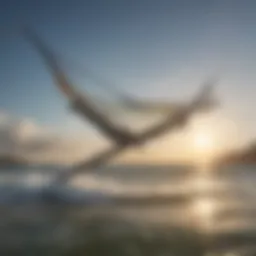 A serene landscape showcasing a wind hammock in action