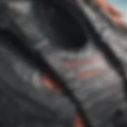 Close-up view of the Mystic kiteboarding harness showcasing its intricate design and durable materials.