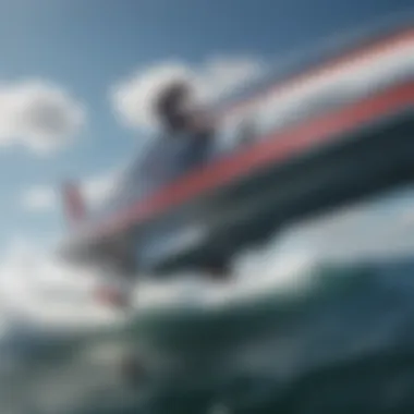 Intricate Engineering of Hydrofoil Design Close-up of hydrofoil design showcasing its intricate engineering.