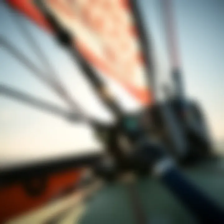 Essential Wing Foil Gear Close-up of essential wing foil equipment