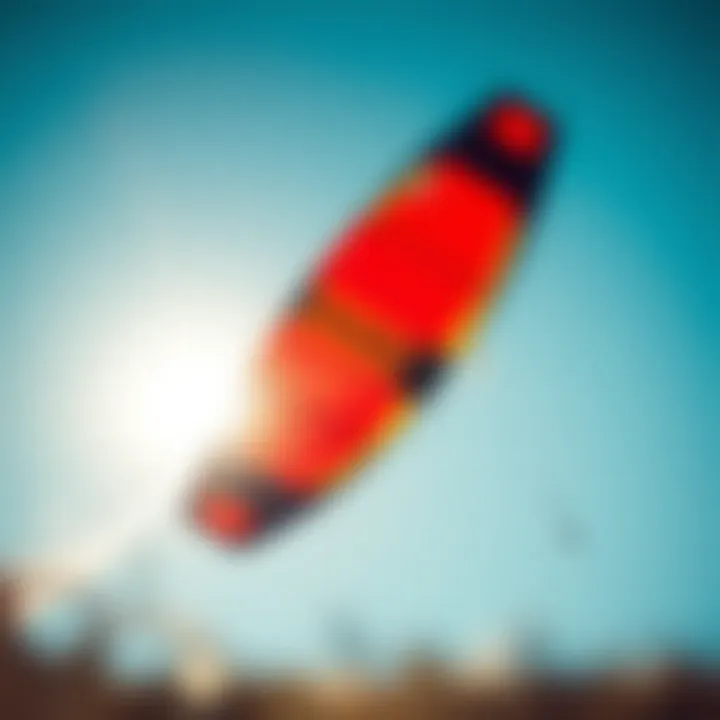 Kite soaring high against a clear blue sky