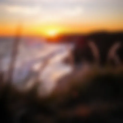 Breathtaking Zeeland Coastline at Sunset Scenic view of Zeeland's coastline during sunset