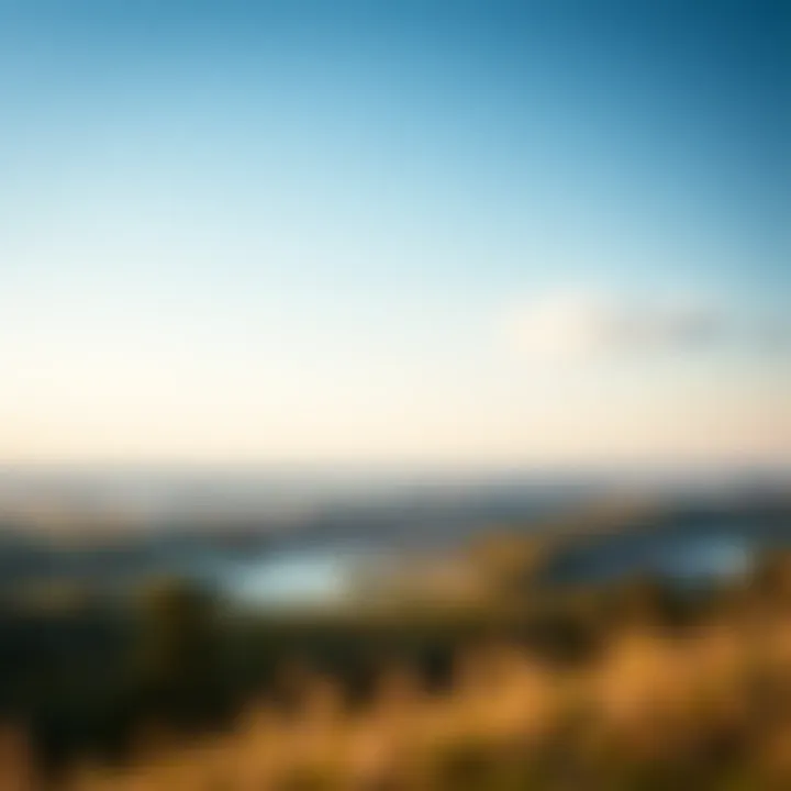 A panoramic view of Fond du Lac showcasing seasonal changes in the landscape