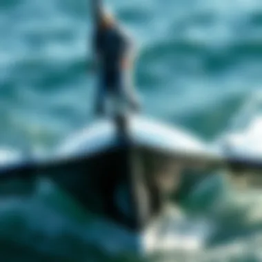 Engineering Marvel of the Hydrofoil Alpha One Close-up of Hydrofoil Alpha One's innovative design