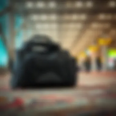Kite travel bag in an airport setting