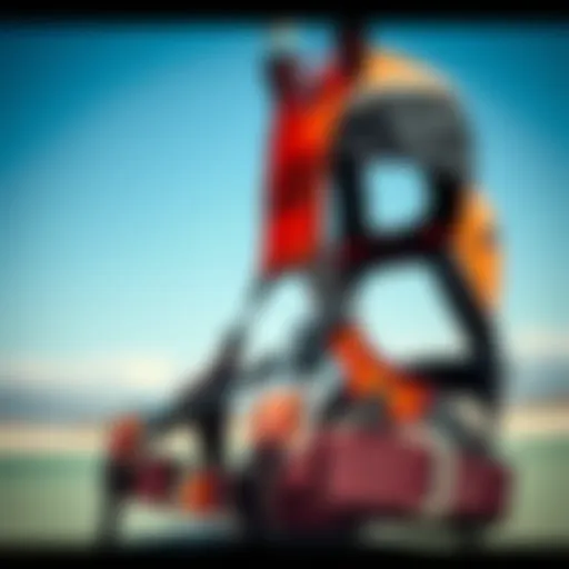 Examining the Design of Kiteboard Harnesses Close-up of a kiteboard harness showcasing its design and features