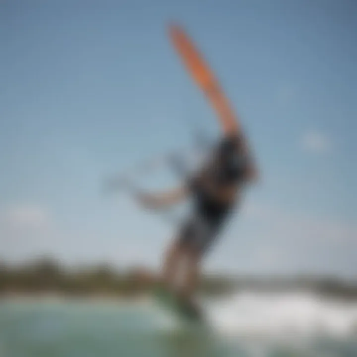 Kiteboarders enjoying ideal wind conditions on Gulf waters