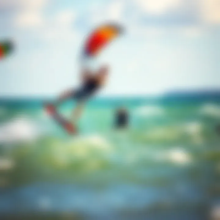 Thrill of Kiteboarding at Hel Kiteboarders enjoying the vibrant waters off the Hel Peninsula