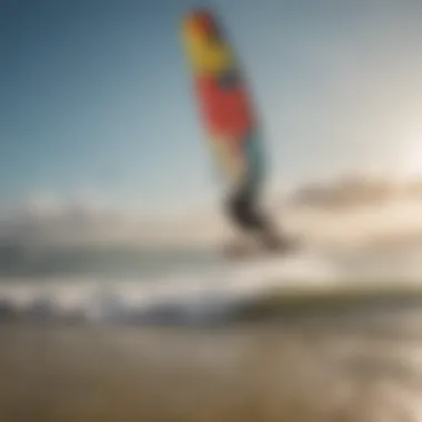 Vibrant Kiteboarding Community Vibrant kiteboarding community gathering