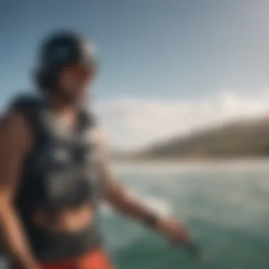 Importance of Proper Sizing for Safety Illustration showcasing proper fit and sizing of a kiteboarding vest