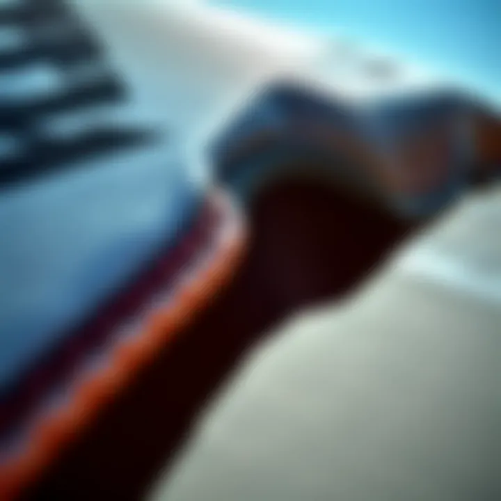 A close-up view of kite materials highlighting durability and technology.