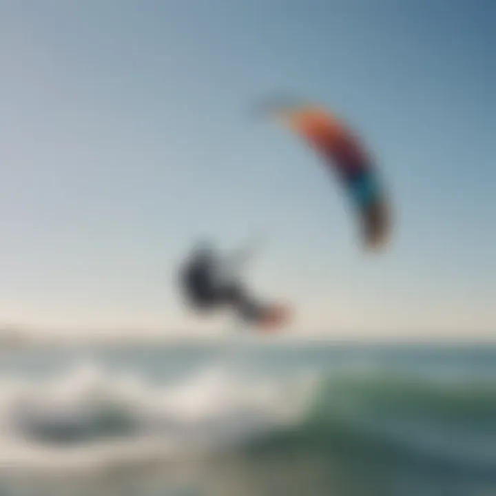 Vibrant kitesurfing scene at Long Beach