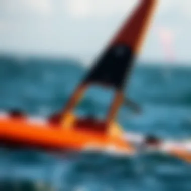 Detailed close-up of a hydrofoil design