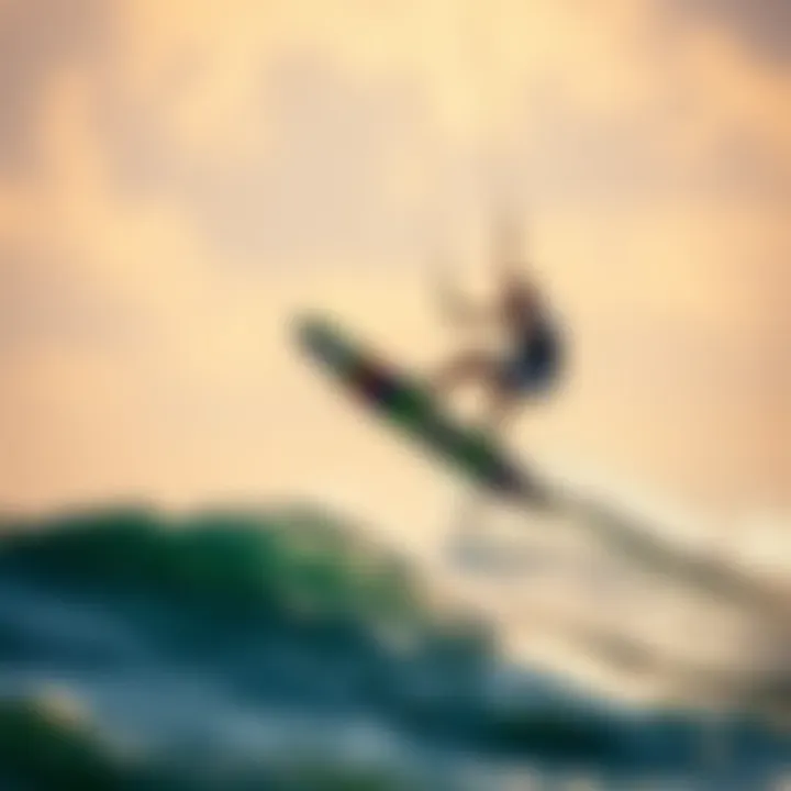 Dynamic lift created by hydrofoils during kiteboarding