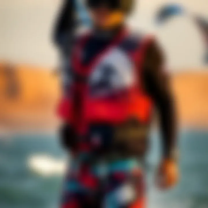Comfort and Fit of the Liquid Force CGA Vest Kiteboarder showcasing the comfort and fit of the CGA Vest
