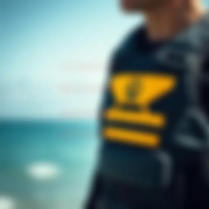 Safety Features of Liquid Force CGA Vest Close-up of Liquid Force CGA Vest highlighting safety features