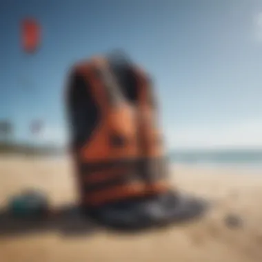 Maintenance tips for the Liquid Force Rush Life Jacket displayed on a beach setting