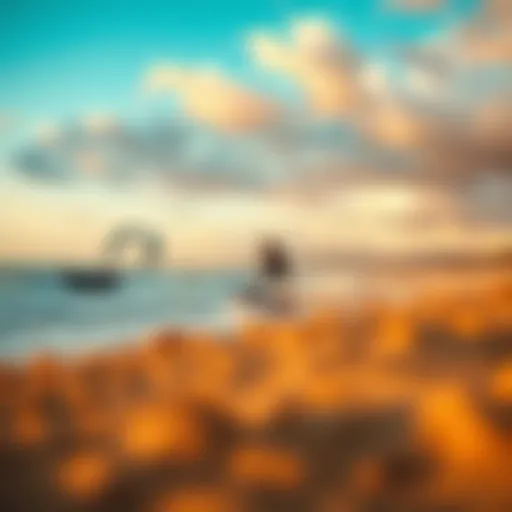 A panoramic view of Los Barriles beach showcasing ideal kiteboarding conditions.