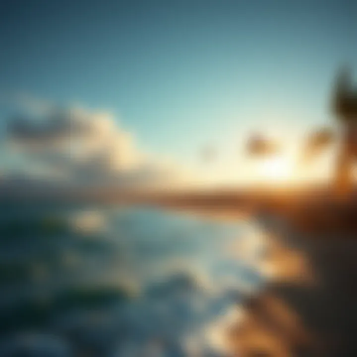 Ideal Kitesurfing Location Beautiful kitesurfing location with ideal conditions