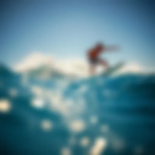 Dynamic boat surfing action